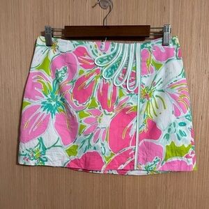 Lilly Pulitzer Jasmine Skort in Flamingo Pink, Size 2